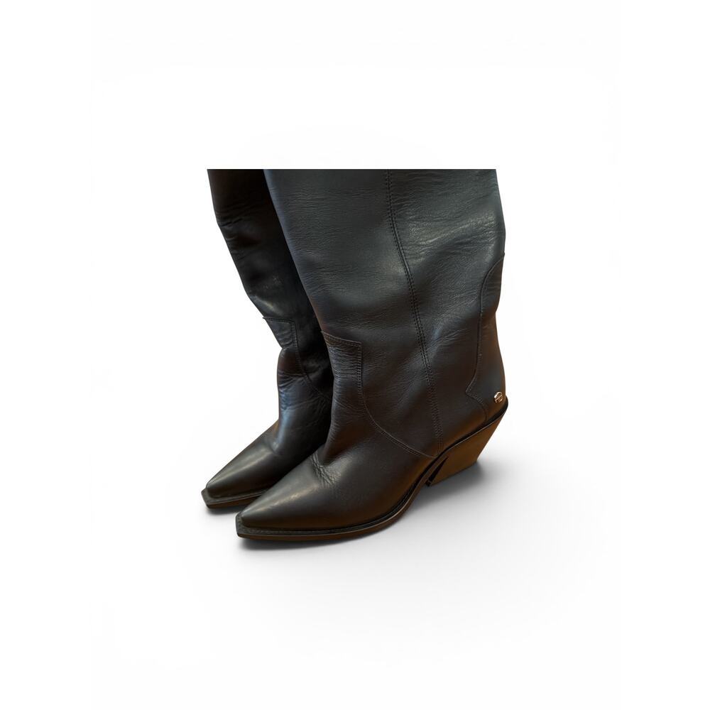 Anine Bing Black Tania Western Boots Size 38 - Picture 6 of 6